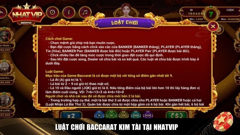 luat choi baccarat kim tai Những quy tắc cơ bản giúp bạn nắm rõ luật chơi Baccarat Kim Tài