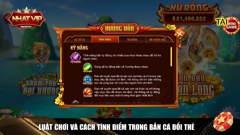 luat choi ban ca doi the Luật chơi Bắn Cá Đổi Thẻ Nhatvip