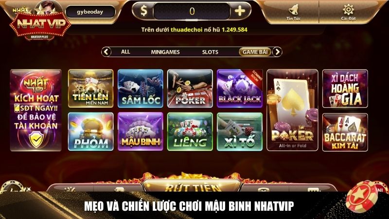 meo choi mau binh nhatvip Mẹo và chiến lược chơi Mậu Binh Nhatvip