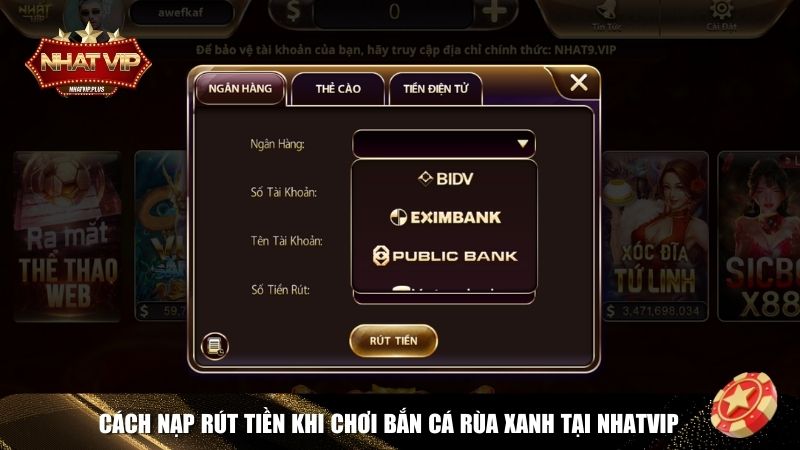 nap rut ban ca rua Nhận thưởng Bắn Cá Rùa Xanh Nhatvip